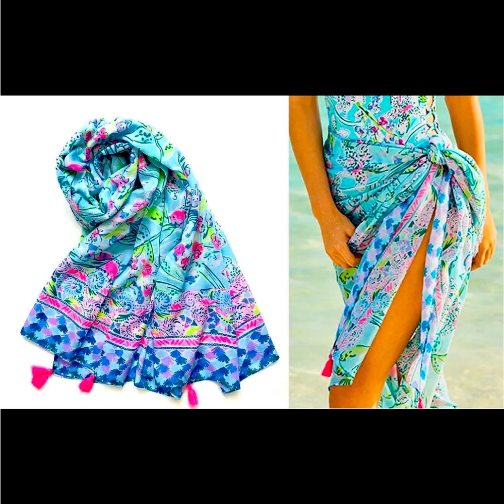 RARE LILLY PULITZER RESORT
SCARF WRAP LILLIAN
OVERSIZED BLANKET
ENGINEERED WRAP